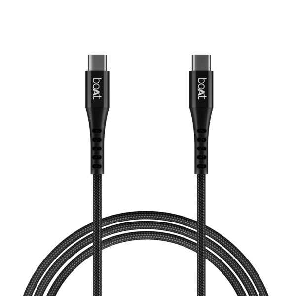 boAt Type-C C600 Black – Fast Charging Cable (1.5 m)