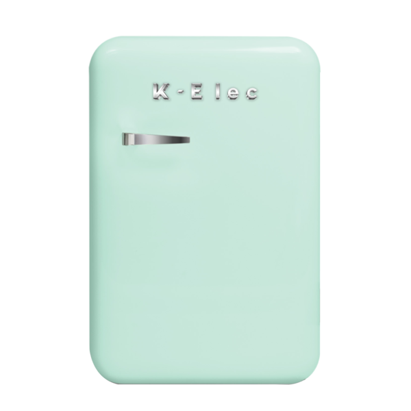 K-Elec Mint Green SMEG Design Refrigerator- Premium Energy Saving Fridge with Elegant Vintage Finish