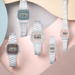 Casio A168WA-3AYES Vintage Digital Watch – Stainless Steel, Green Dial, EL Backlight & Stopwatch - Image 4