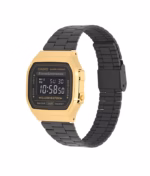 Casio A168WEGB-1BVT Black & Gold Vintage Digital Watch – Stainless Steel, EL Backlight & 7-Year Battery - Image 5